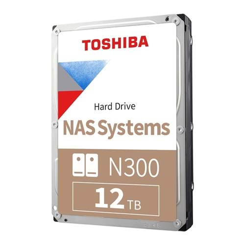 TOSHIBA 12TB N300 HDWG51CUZSVA 7200 RPM 512MB SATA-3 NAS DİSKİ 