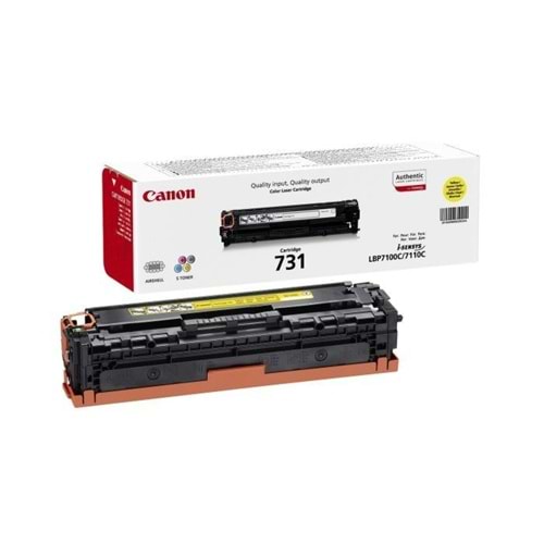 CANON 6269B002 CRG-731Y Sarı Orijinal Lazer Toner 1.500 Sayfa