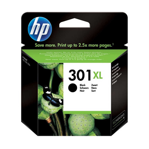 HP CH563EE No 301XL Siyah Yüksek Kapasiteli Orijinal Mürekkep Kartuşu 360 Sayfa