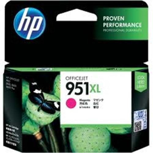 HP 951XL Macenta Orijinal Yüksek Kapasiteli Mürekkep Kartuşu (CN047AE)