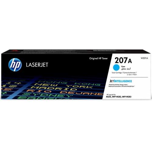 HP 207A W2211A Mavi (Cyan) Orijinal LaserJet Toner 1.250 Sayfa