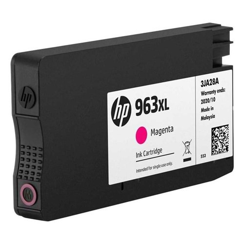 HP 3JA28AE No 963XL Macenta 20,5ml Yüksek Kapasiteli Orijinal Mürekkep Kartuşu 1.600 Sayfa