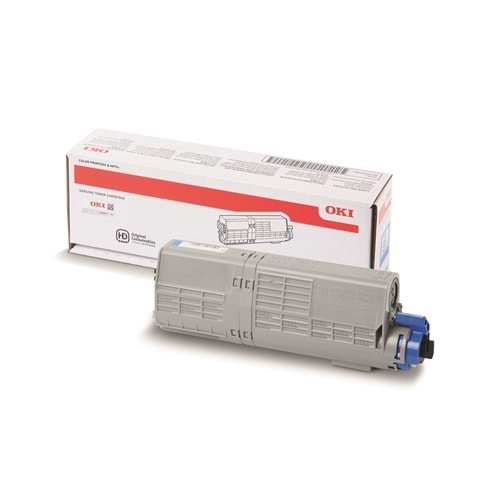 OKI C532 / MC573 Cyan Orijinal Yüksek Kapasiteli Toner Kartuşu (6.000 Sayfa) - 46490607
