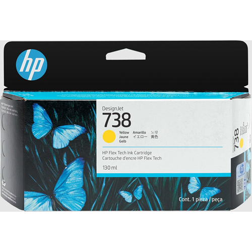 HP 738 Sarı Orijinal DesignJet Mürekkep Kartuşu (498N7A)