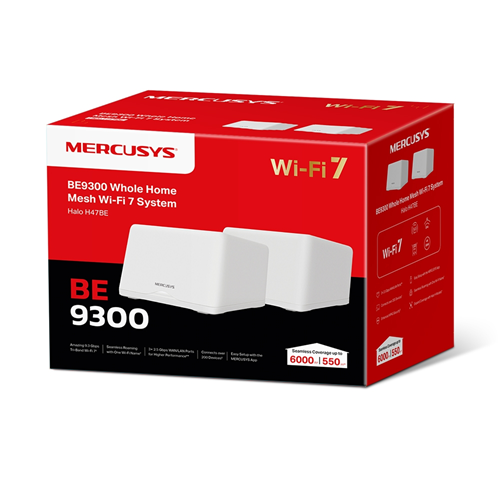 MERCUSYS HALO H47BE WIFI7 BE9300 Mesh Router 2'li paket
