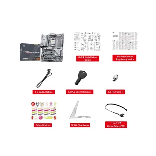 	MSI MAG B850 GAMING PLUS MAX WIFI7 DDR5 HDMI-DP TYPEC PCIE 5.0 AM5 ATX