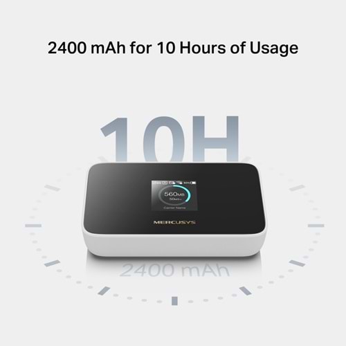 MERCUSYS MT115 4G LTE Wıfı6 AX300 Taşınabilir Router Bataryalı 