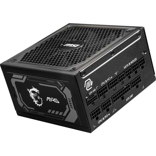 MSI 1000w 80+ Gold MAG A1000GL PCIE5 II Tam Modüler Power Supply