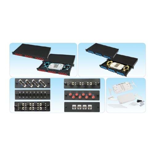 HCS DataLight PFO-10001-1U 19 İnç 1U Boş Modüler Fiber Optik Patch Panel