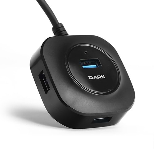 DARK Connect Master X4 DK-AC-USB345 4port USB 3.0 Siyah USB Çoklayıcı Hub
