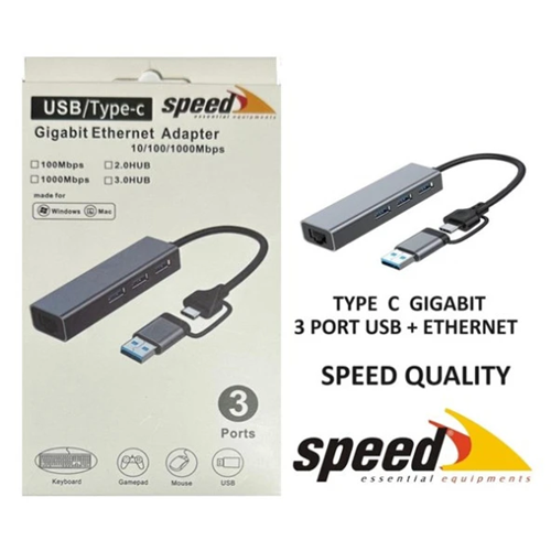 SPEED SP-UET01 Gigabit TypeC Harici Ethernet