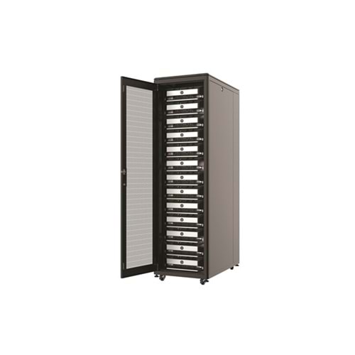 AGER 26U 800x1000mm Dikili Tip Siyah Kabinet Vega AG-VB26U8010S1-BAAA-A-M1 Cam Kapak