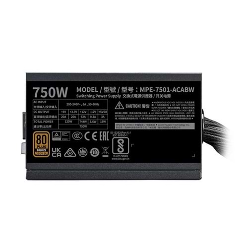COOLERMASTER 750W 80+ BRONZE TD500 v2 KGNN75-STU Gaming E-ATX PC Kasası