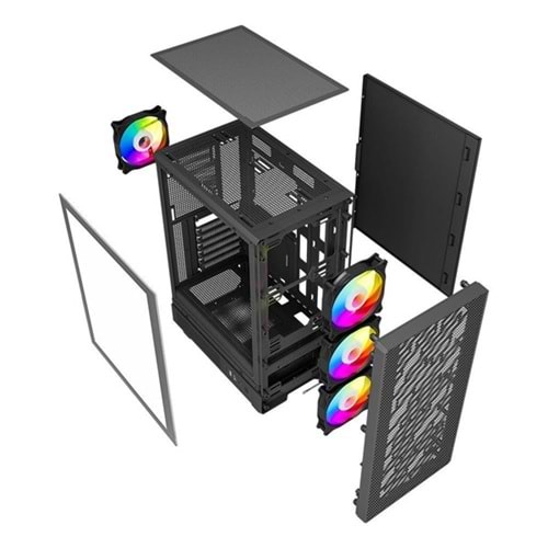 POWERBOOST 750W 80+ BRONZE A700B Gaming Mid-Tower PC Kasası