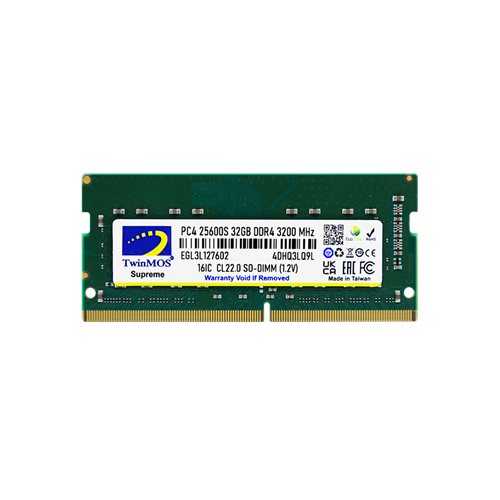 TWINMOS 32GB DDR4 3200MHZ NOTEBOOK RAM VALUE MDD432GB3200N