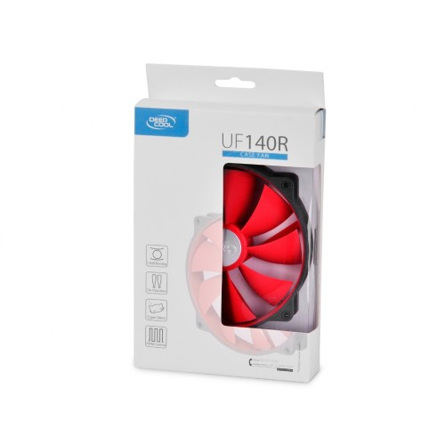 DEEPCOOL UF140R Ultra Sessiz Kasa ve Radyatör Fanı (Kırmızı)