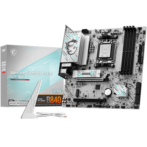 MSI B840M GAMING PLUS WIFI6E DDR5 HDMI PCIE 5.0 AM5 mATX