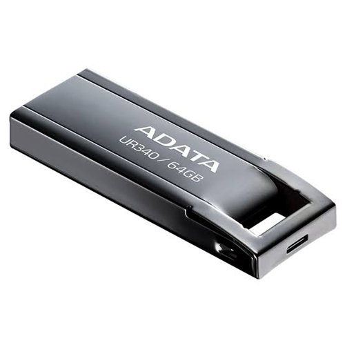 ADATA 64GB Royal UR340 AROY-UR340-64GBK USB 3.2 Gen 1 Siyah Metal USB Bellek