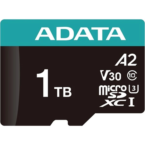 ADATA 1TB Premier Pro AUSDX1TUI3V30SA2-RA1 U3 V30 A2 100-85MB/s + Adaptör microSDXC Hafıza Kartı