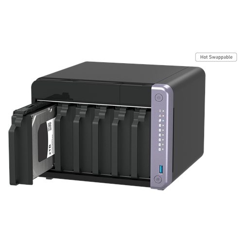 QNAP 6diskli Alpine AL524 QC-16GB RAM-2-10GbE SFP+ Nas Server TS-632X (50296)