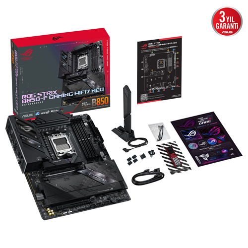 ASUS ROG STRIX B850-F GAMING WIFI7 NEO DDR5 HDMI PCIE 5.0 AM5 ATX Kurumsal Anakart