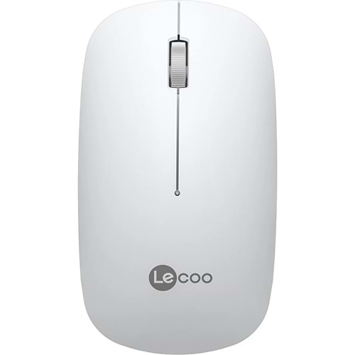 Lenovo Lecoo Ws214 Nano Alıcılı Kablosuz 12000Dpi Beyaz 3 Tuş Mouse