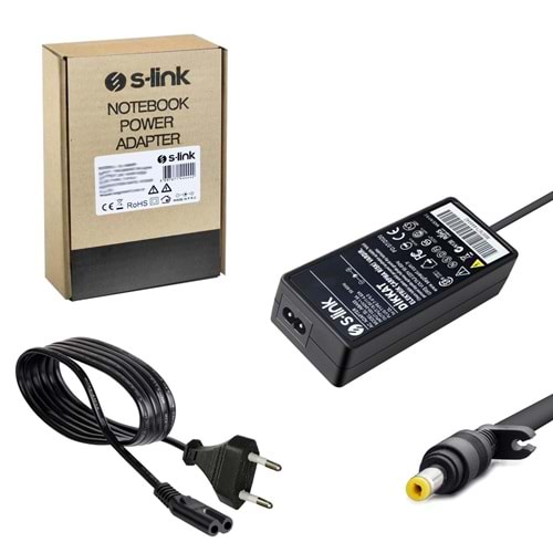 Notebook Adaptör 30W 19V 1.58A 4.8X1.7Mm Hp S-Link Sl-Nba03