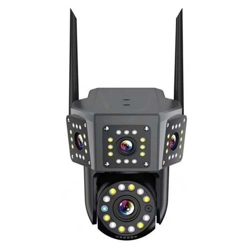 O-KAM 3016 Wifi 6Mp Ptz 3Mp+3Mp 3lü Siyah Kasa