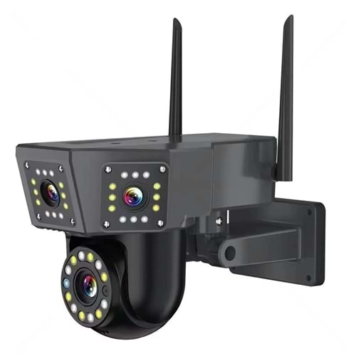 O-KAM 3016 Wifi 6Mp Ptz 3Mp+3Mp 3lü Siyah Kasa