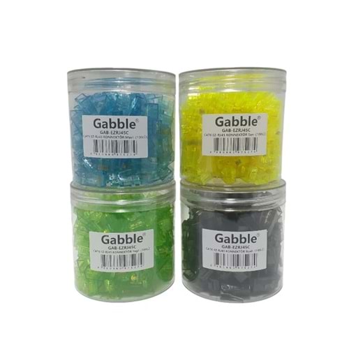 EZ RJ45 Cat6 Soket Konnektör 100 Adet Renkli Gabble EZ-RJ45 R31