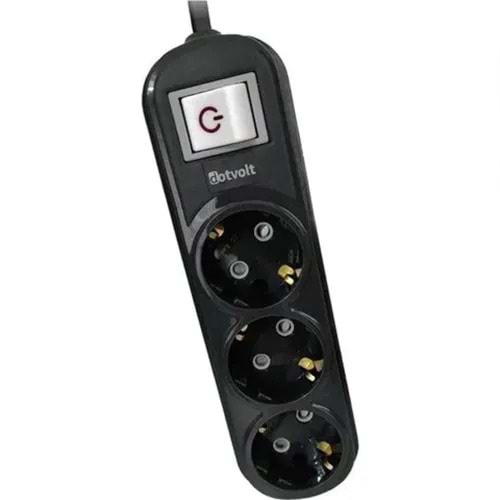 Dotvolt Surge Hunter 3 lü Akım Korumalı Grup Priz 1.5 Metre
