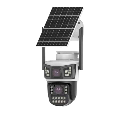 Avenir AV-S425 6MP 3.6mm Çift Kameralı Solar 4G Sim Kartlı Kamera