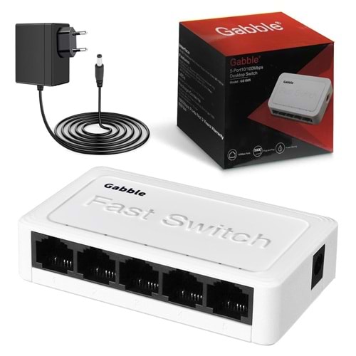 Ethernet Switch 5 port Hub Gabble GAB-SWC05