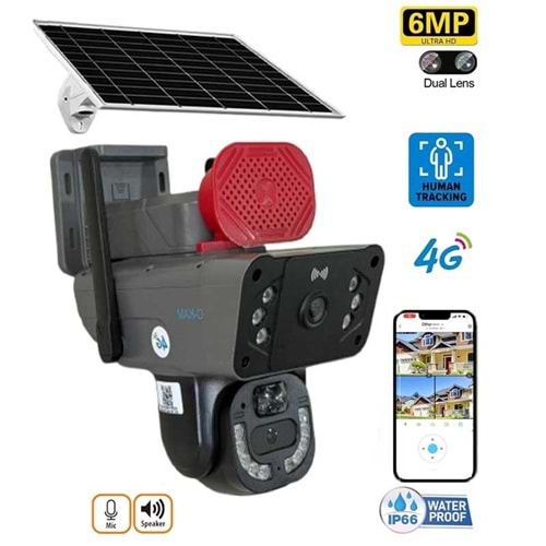 O-KAM 3815 4G Dual Lens Solar PTZ Camera 2 LENS