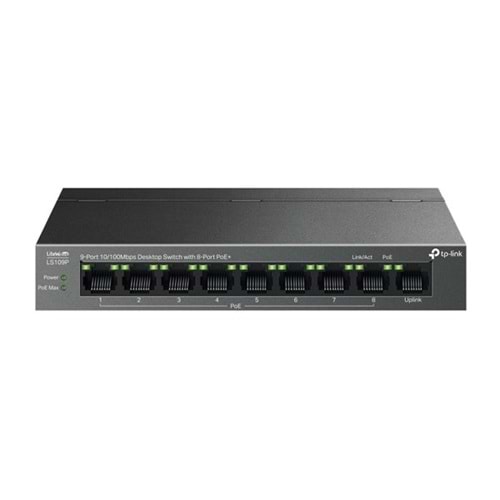 Tp-Link 8 PORT POE 63W 10/100 YÖNETİLEMEZ SWITCH LS109P