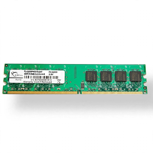 GSKILL 1GB DDR1 400MHZ CL3 184pin PC RAM Value F1-3200PHU1-1GBNT