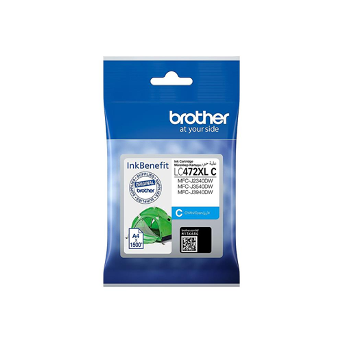 BROTHER LC472XLC Yüksek Kapasiteli Mavi (Cyan) Mürekkep Kartuşu