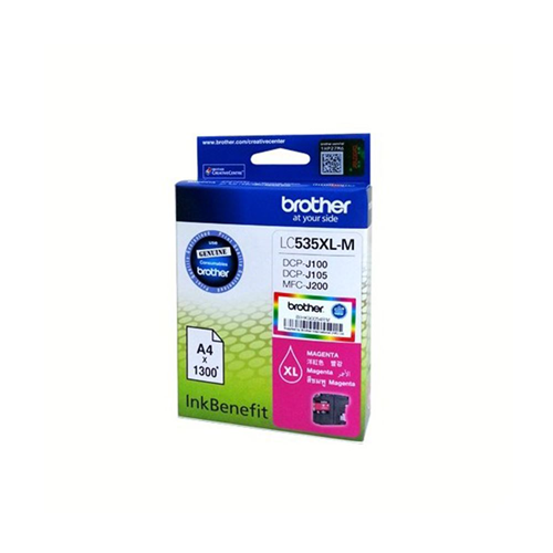 Brother LC535XLM Yüksek Kapasiteli Kırmızı (Magenta) Mürekkep Kartuşu