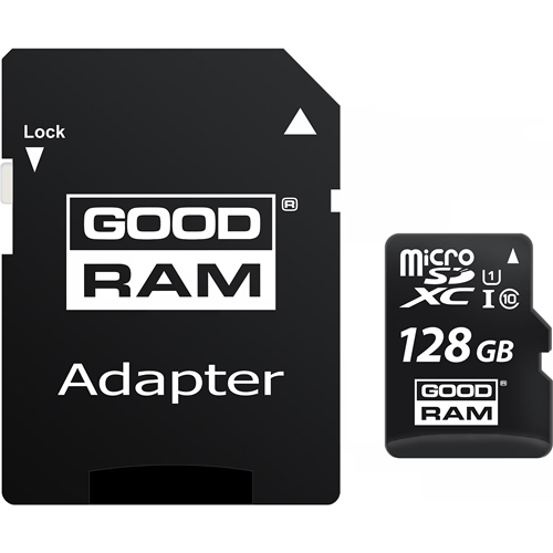GOODRAM 128GB M1AA-1280R12 microSDXC Class 10 UHS-I U1 100MB/s Hafıza Kartı + SD Adaptör