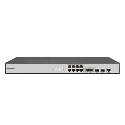 FOREDGE 8port PoE 250w 2-10GbE SFP 2-Uplink 2.5GbE Layer 3 Yönetilebilir Switch PS3008XGPSH