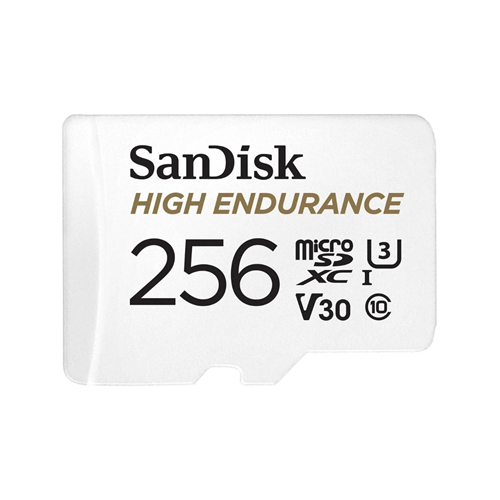SANDISK 256GB High Endurance SDSQQNR-256G-GN6IA microSDXC UHS-I C10 U3 V30 100/40MB/s Adaptörlü Hafıza Kartı