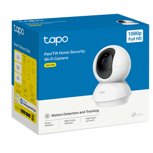 TP-LINK 2mp 4mm Kablosuz Wıfı Pan-Tilt IP Kamera Tapo C200