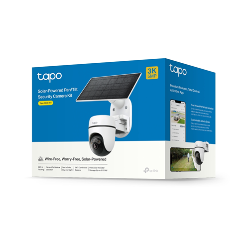 TP-LINK 5MP Speed Dome 4MM WIFI Kablosuz Pan-Tilt IP Kamera Tapo C630 Kit