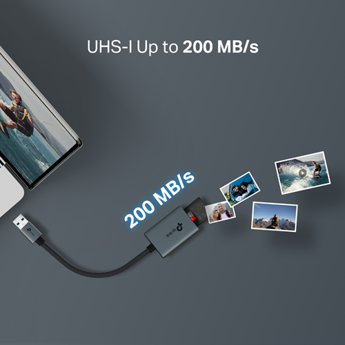 TP-LINK UA430 USB 3.0 Type-A SD ve microSD Kart Okuyucu