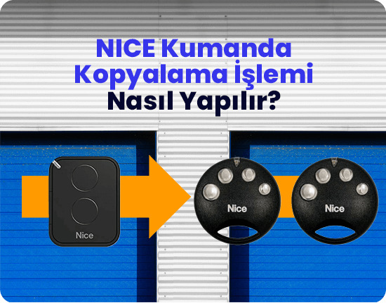 Nice Kumanda Kopyalama İşlemi (Tüm Kumandalar)