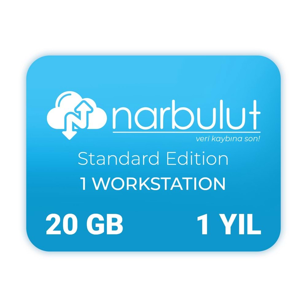 NARBULUT Backup Now Standart Edition 20GB Lisans 1yıl 50kullanıcı basic support is included. 