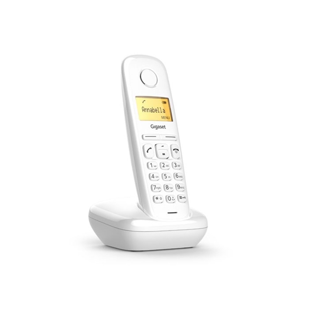 GIGASET A170 Kablosuz LCD Ekranlı Telefon Beyaz 