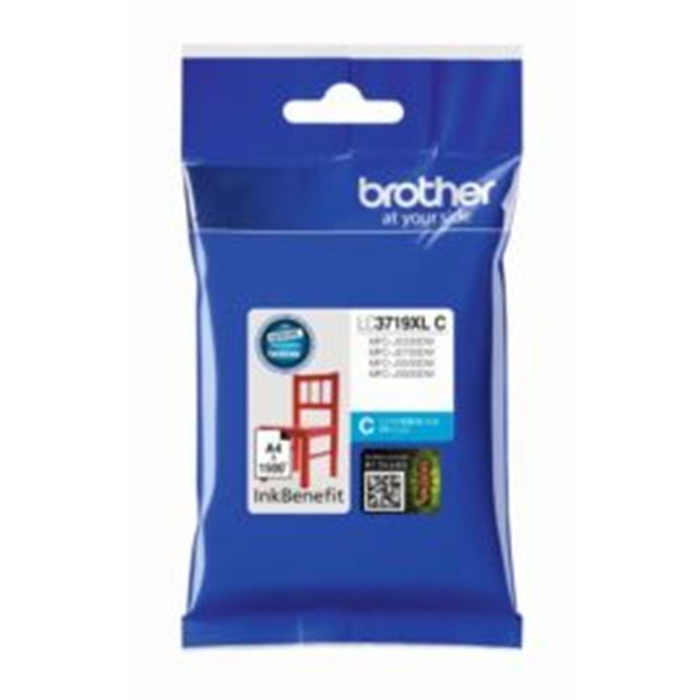 BROTHER LC-3719XLC MFC-J3930DW Mavi Mürekkep Kartuş