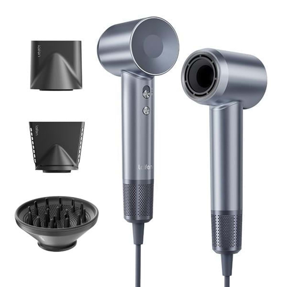 Laifen Swift Yüksek Hızlı Saç Kurutma Makinesi Gümüş/ Mavi 1600W 3 Başlıklı