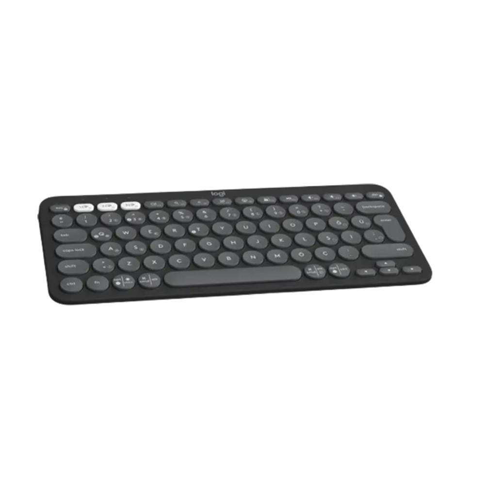 LOGITECH Pebble Keys 2 K380s Bluetooth Q Trk Siyah Klavye (920-011860)